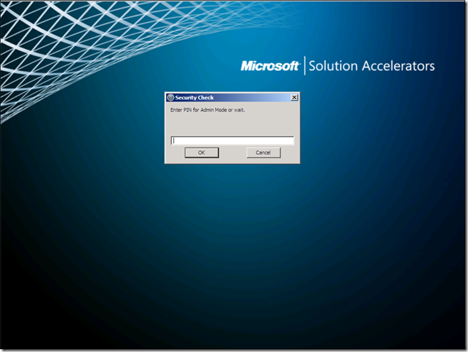 Password or PIN Code “protect” MDT 2010 LiteTouch – The Deployment Bunny